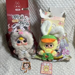 Baby Three Bundle of 2, Vinyl Face Pendants